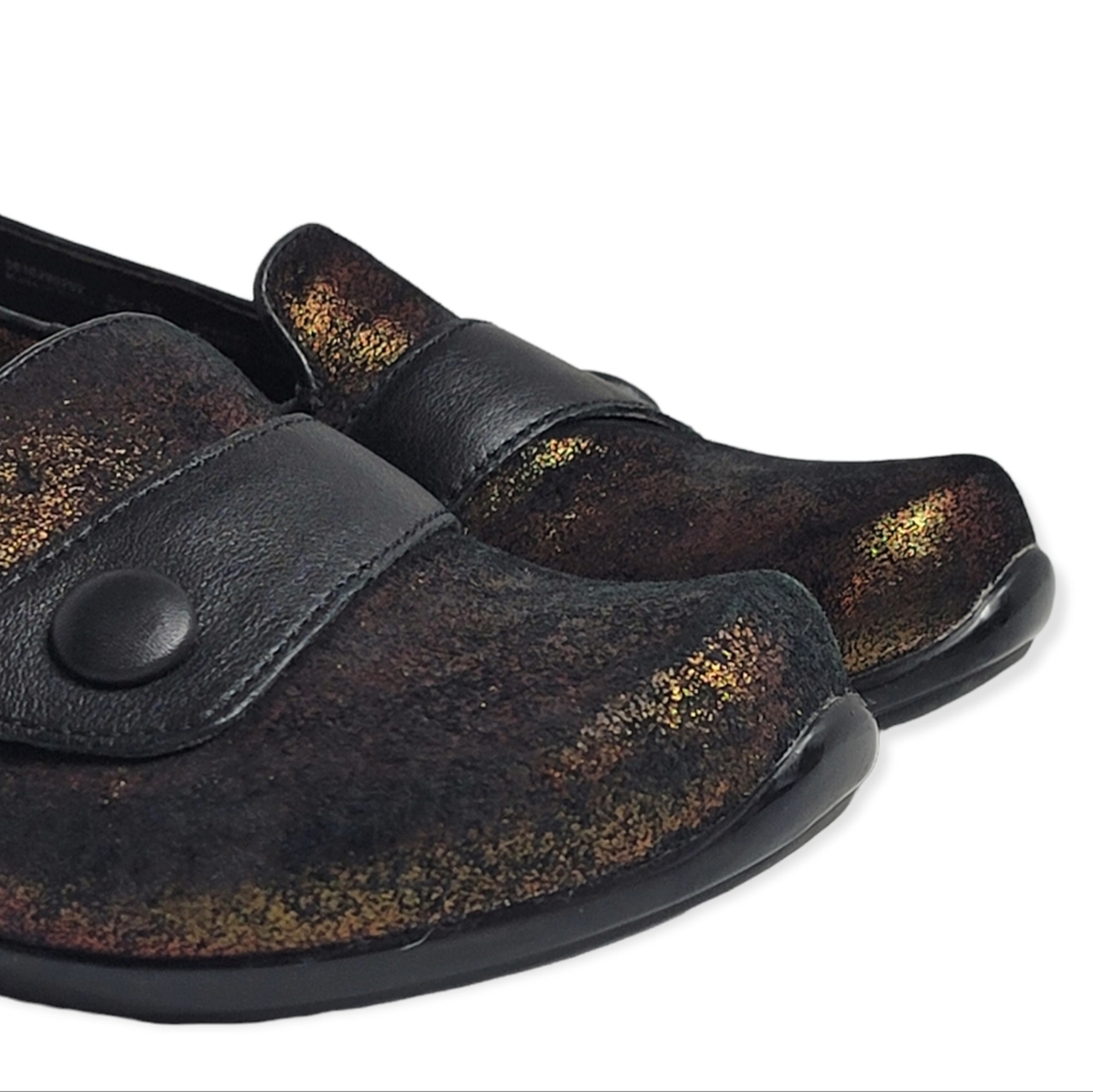 Dansko Olena Metallic Bronze Slip On Shoes - Picture 2 of 10